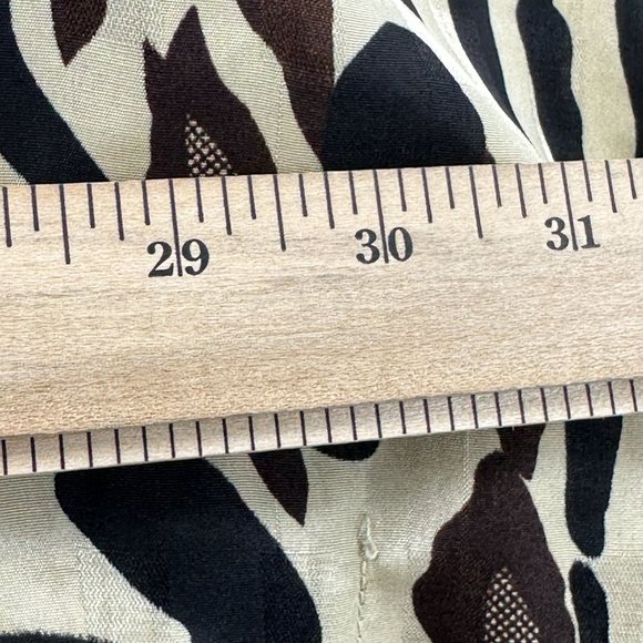 Ashro Woman's Caftan Dress Free Size Satin Pullover Animal Print Beige Black - Picture 3 of 7